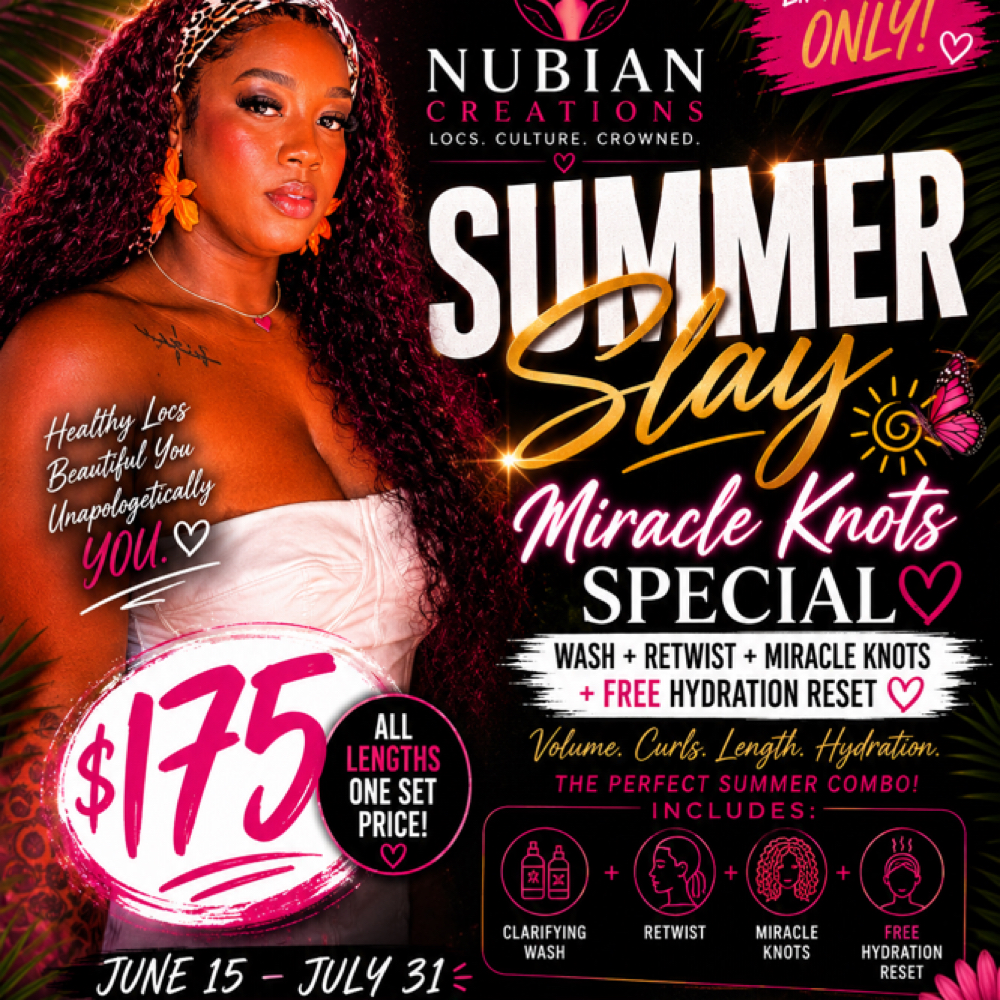 Miracle Loc Knots Special at Nubian Creations LLC in Charlotte, NC