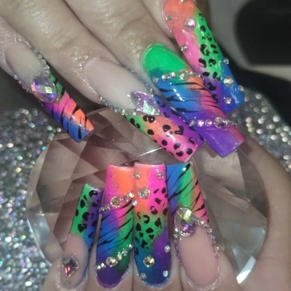 Fullset XL+ W/ nail Art at King of Tips in Phoenix, AZ