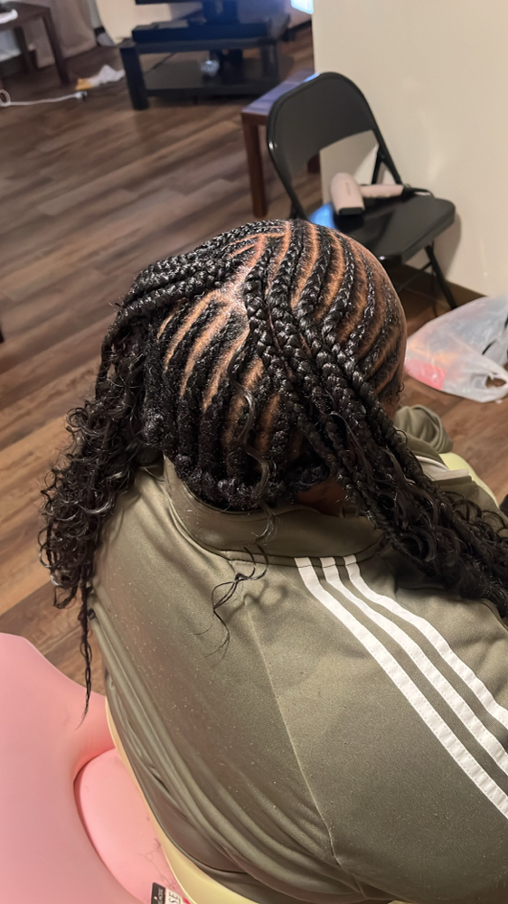 Fulani Braids + Braid Down