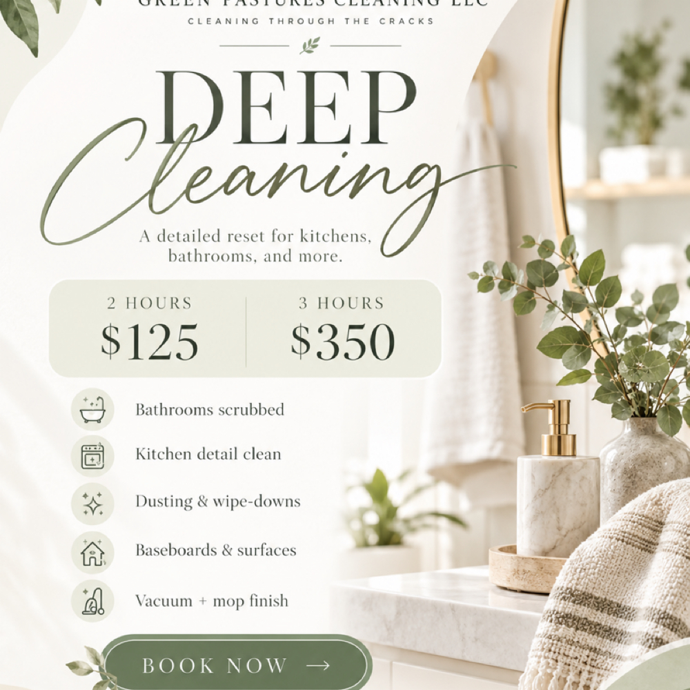 Deep Cleaning at Green Pasture Cleaning LLC in Clearwater, FL