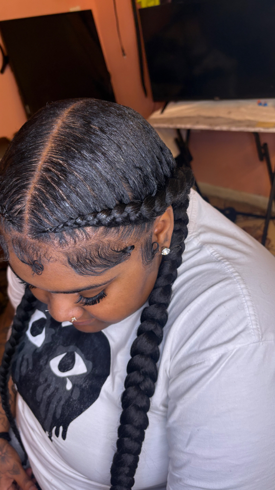 2 feedin braids