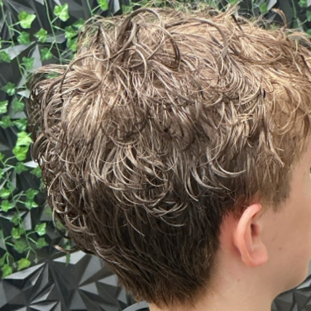 Mens Texture Perm at The Faded Edge LLC in Rochester, MN