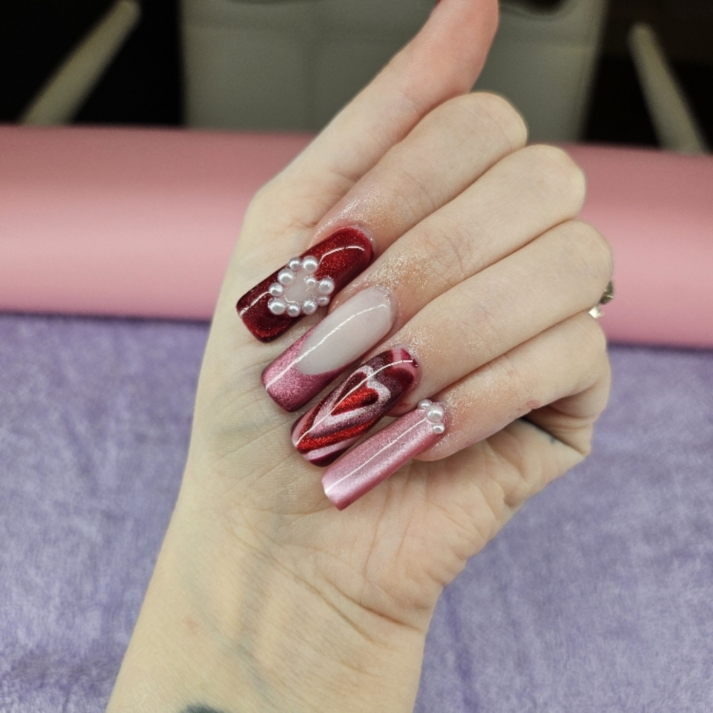 THE BG Spicy Full Set (Long Length) at Troublemaker Nails in Kansas City, MO