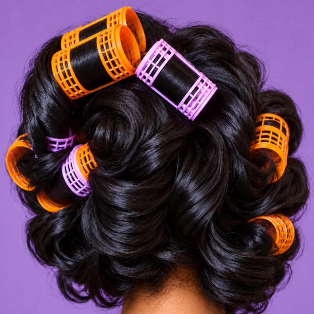 Roller Wrap at Classy Image Hair Salon Specializing in Healthy Natural hair care in Lansing, MI