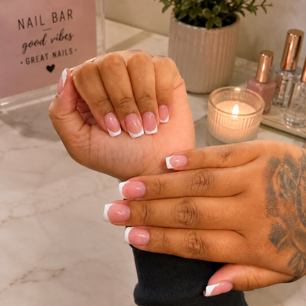 Signature French Tip Set at Amonique D'or in Houston, TX