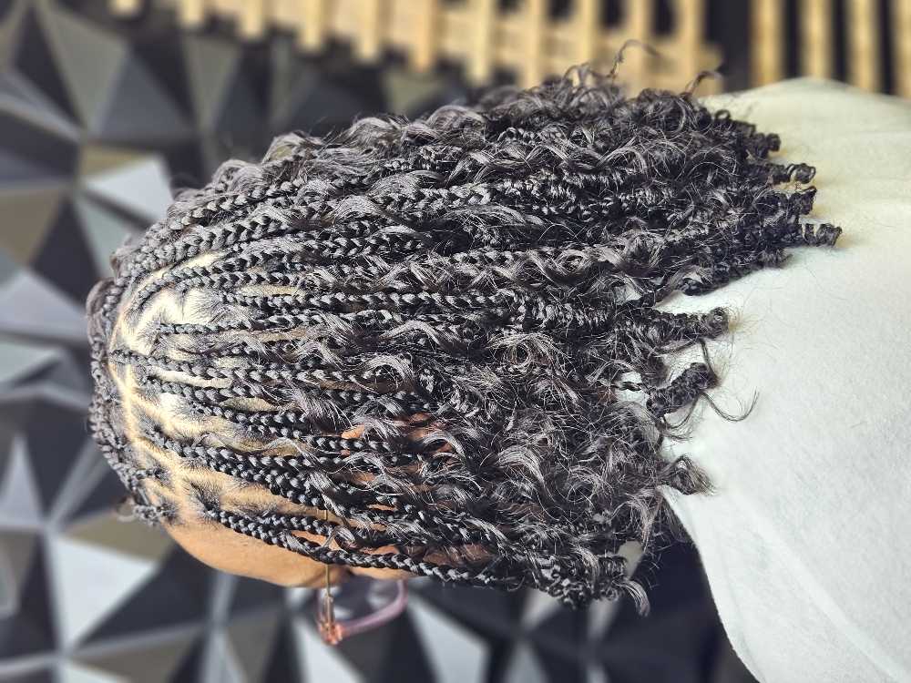 Boho Knotless Bob