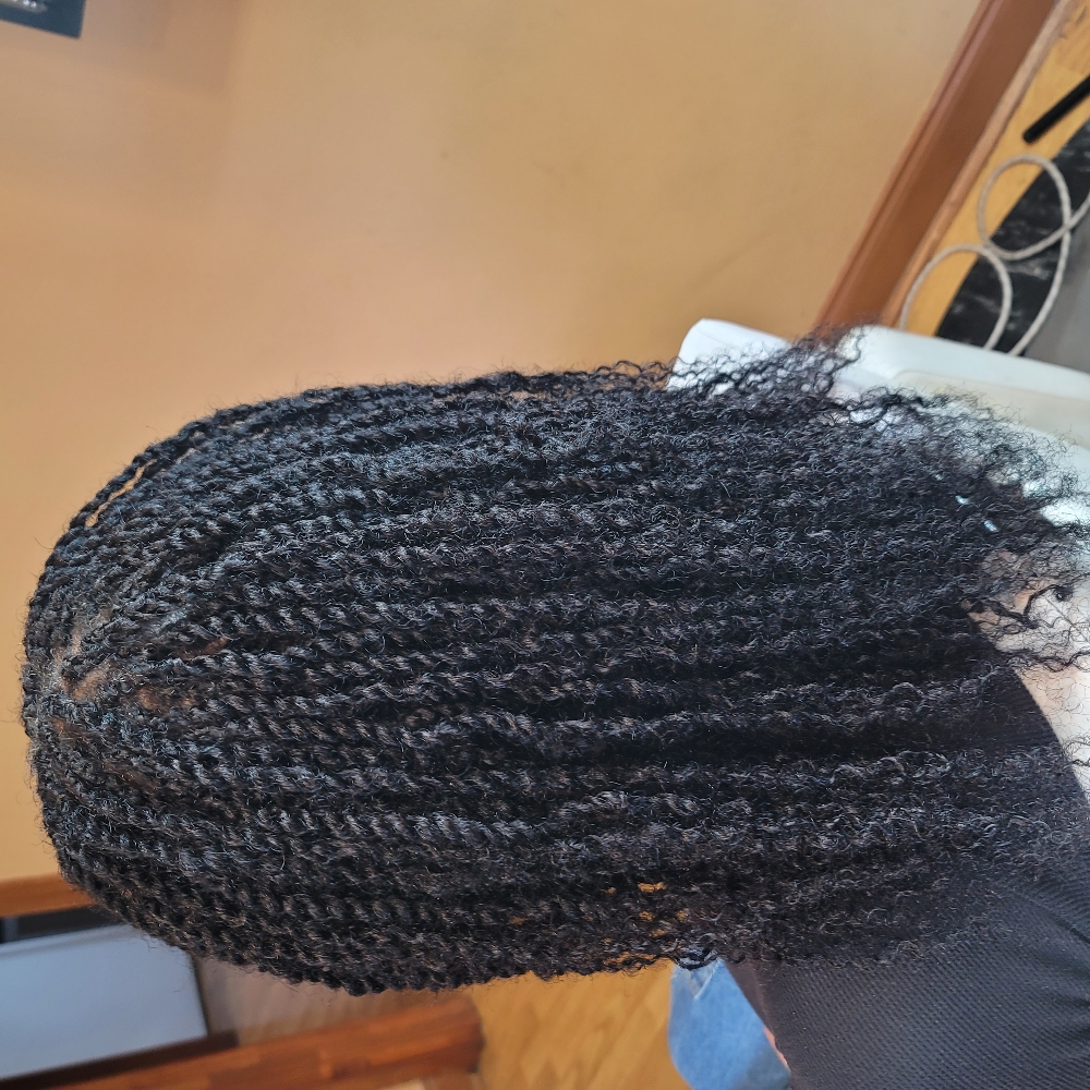 MINI twist W/human hair