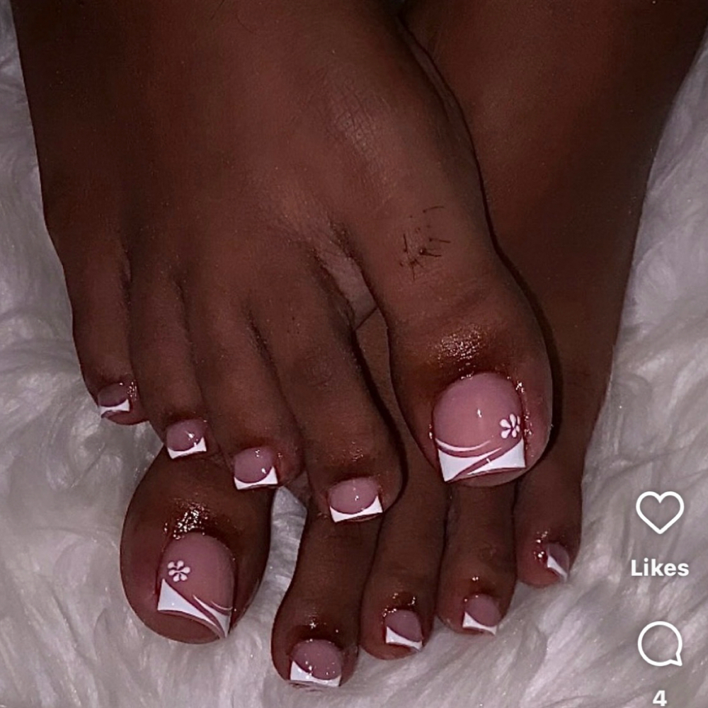 Acrylic Toes (all 10) at Dazzle Dee Nails in Detroit, MI