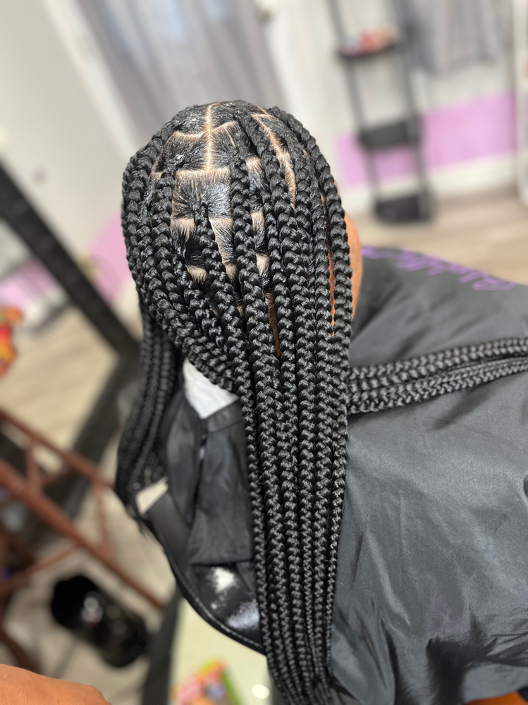 Large Knotless at Blissfully Braiding Beauty Bar in Overland Park, KS