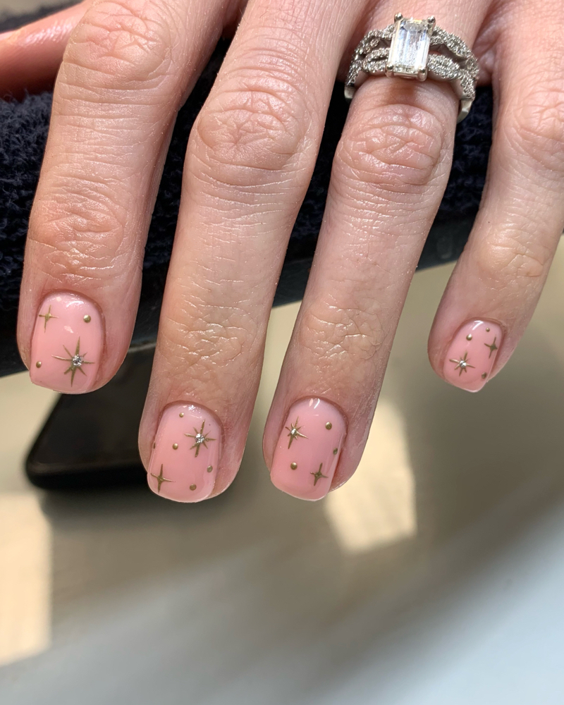 Gel Mani W/ Extra Nail Art