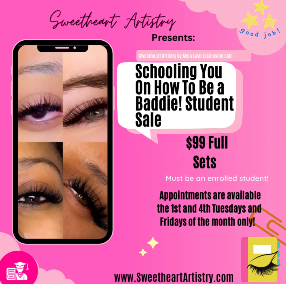 School You To Be A Baddie Lash Sale