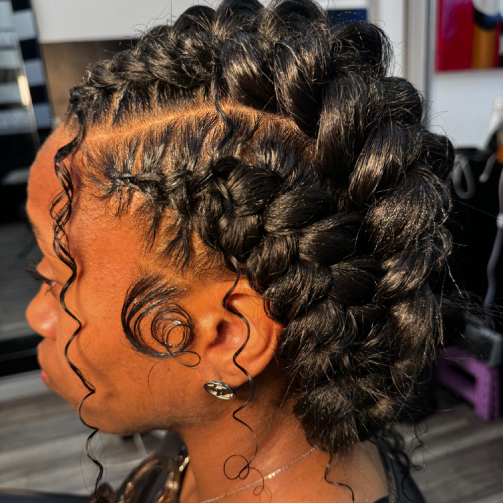 4 Butterfly braids at Braids Beauty and Beyond in Timonium, MD