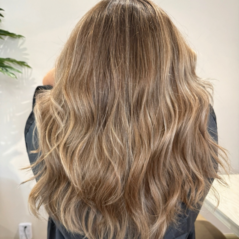 Partial Blonding + Gloss at bryndoesyourhair in Delray Beach, FL