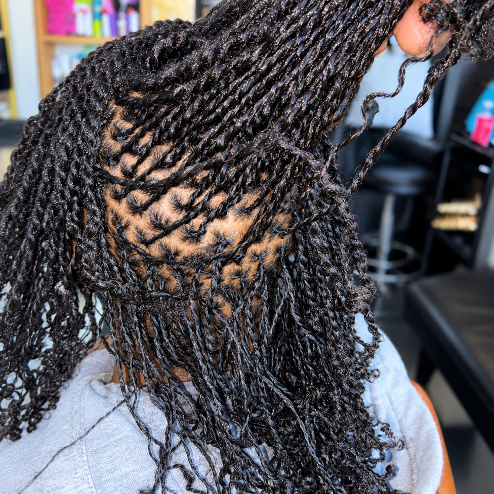 2 STRAND TWISTS/FLAT TWISTS at AfroDeziac in St. Louis, MO