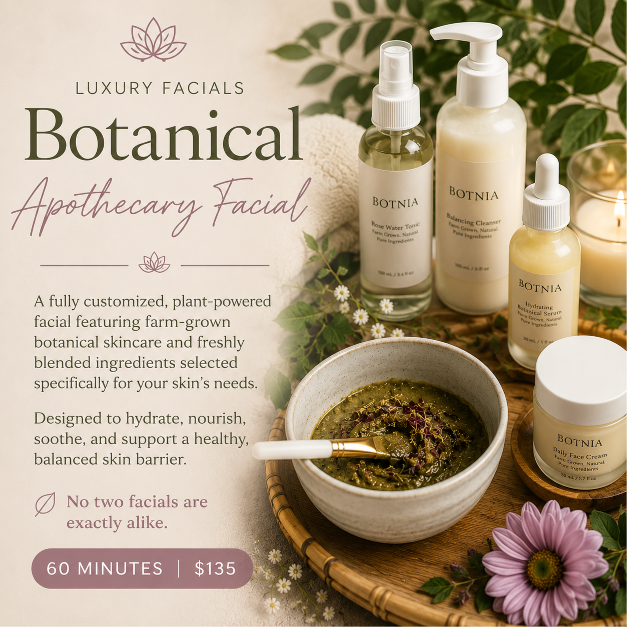 🌿Botanical Apothecary Facial at Bottumzup Health and Wellness,LLC in Davenport, FL