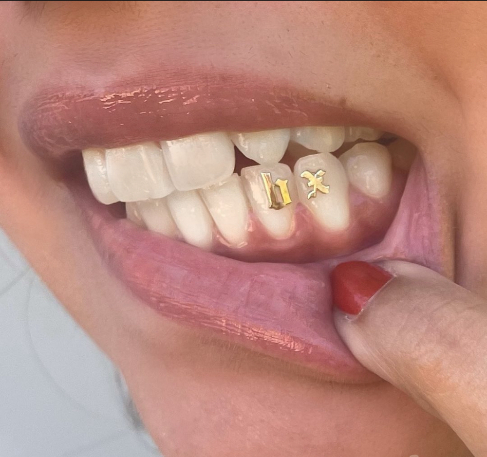 18k Gold Tooth Gem