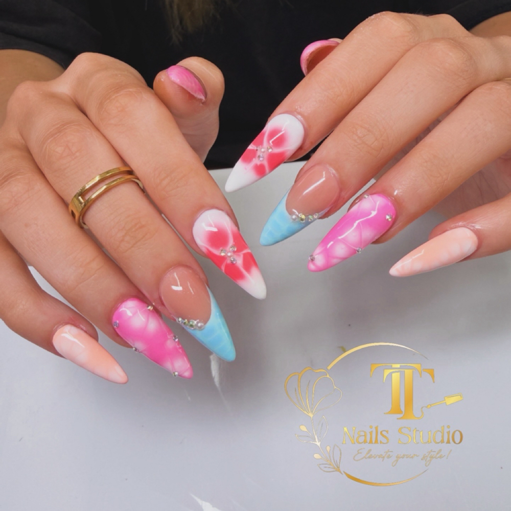 Custom Nails Set on Requets at TT Nails Studio in Southlake, TX