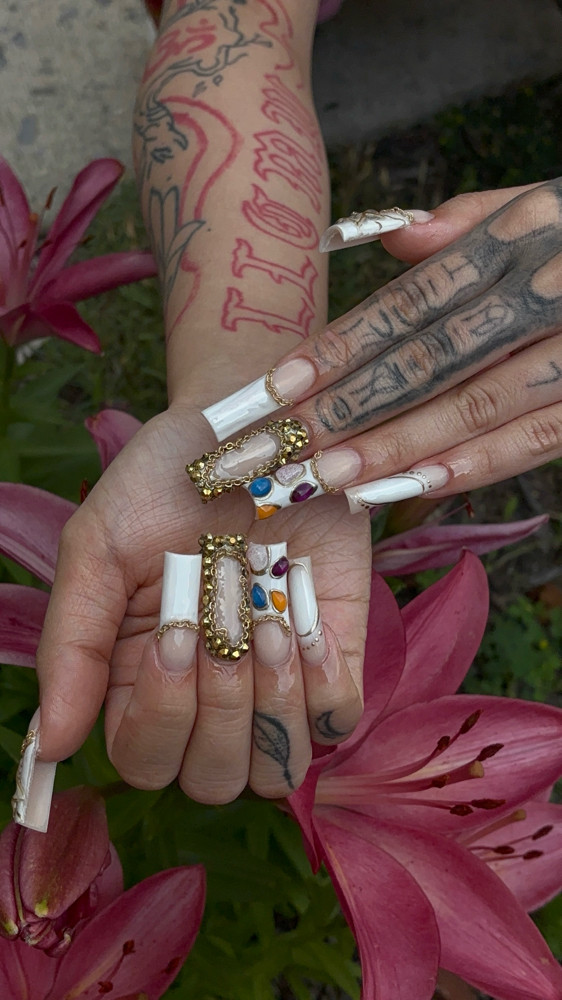 Long acrylic full set at Nici Did My Set in Falling Waters, WV