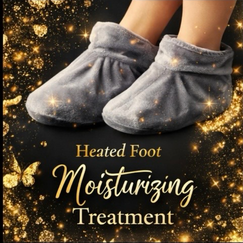 Heated Foot moisturizing treatment at Nadines Nails in Amherst, NY