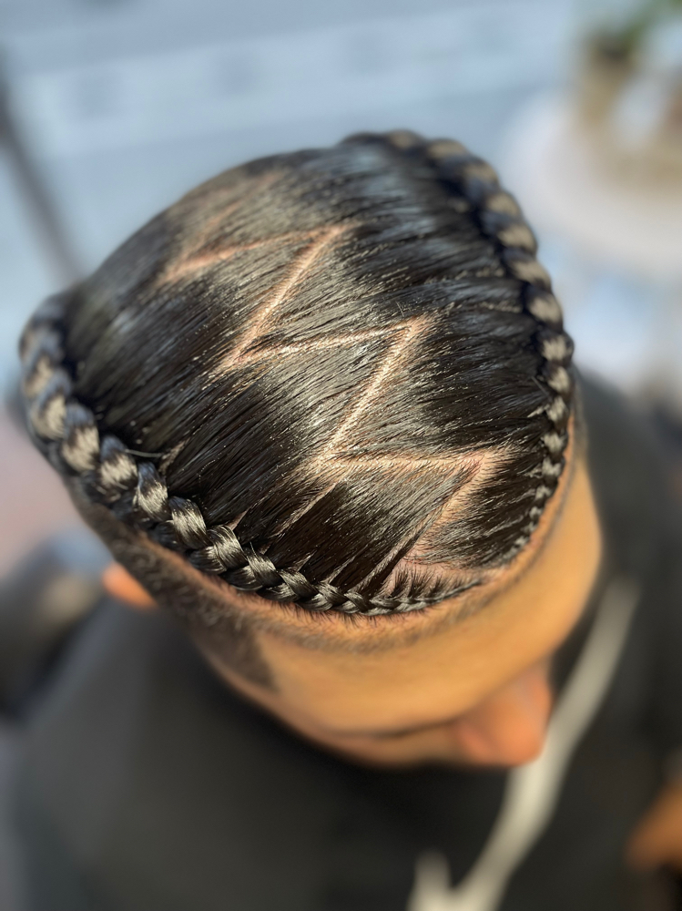 2 Natural Braids at Braids By Aurora in Houston, TX