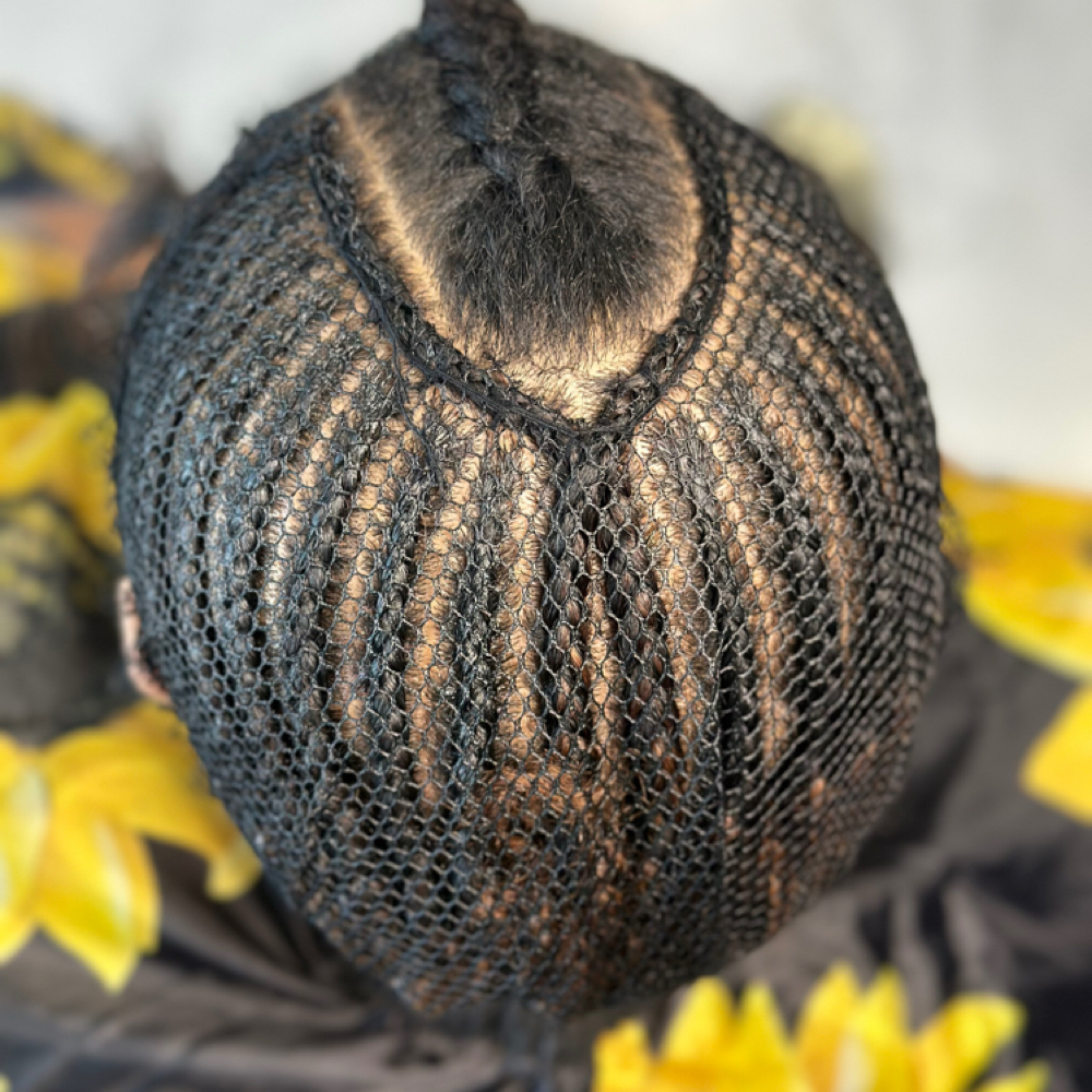 Weave Braid Down at Queen’z & King’z Barber Salon in Murrieta, CA