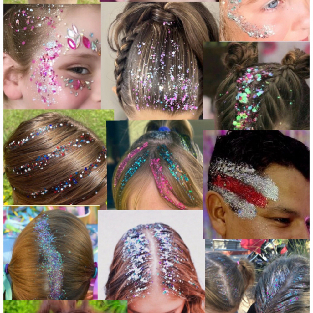 Hair Glitter Roots at Pegasus kids hair studio in Yakima, WA