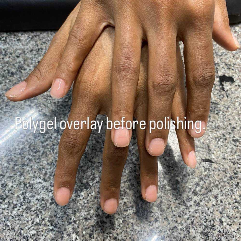 Gel Overlay On Natural Nails at Glamma’s Glo in Atlanta, GA
