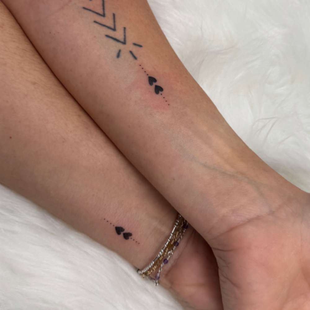 Matching Tattoos at The Boujee Ink Studio PMU in Cedar Park, TX