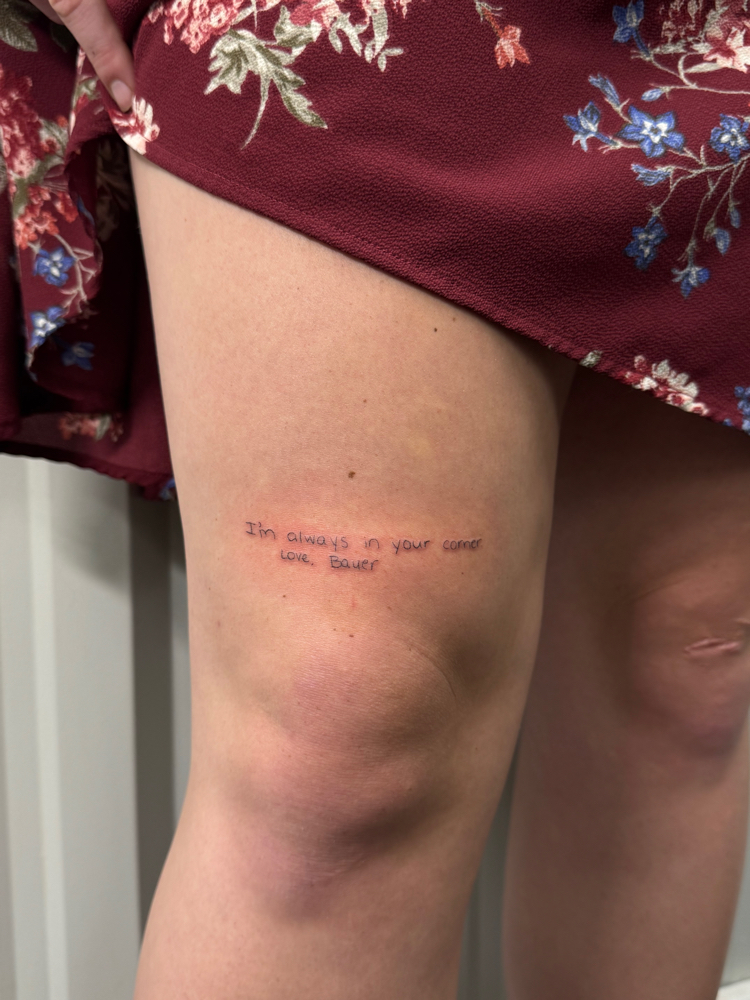 1-5 Word Custom Handwriting ↓