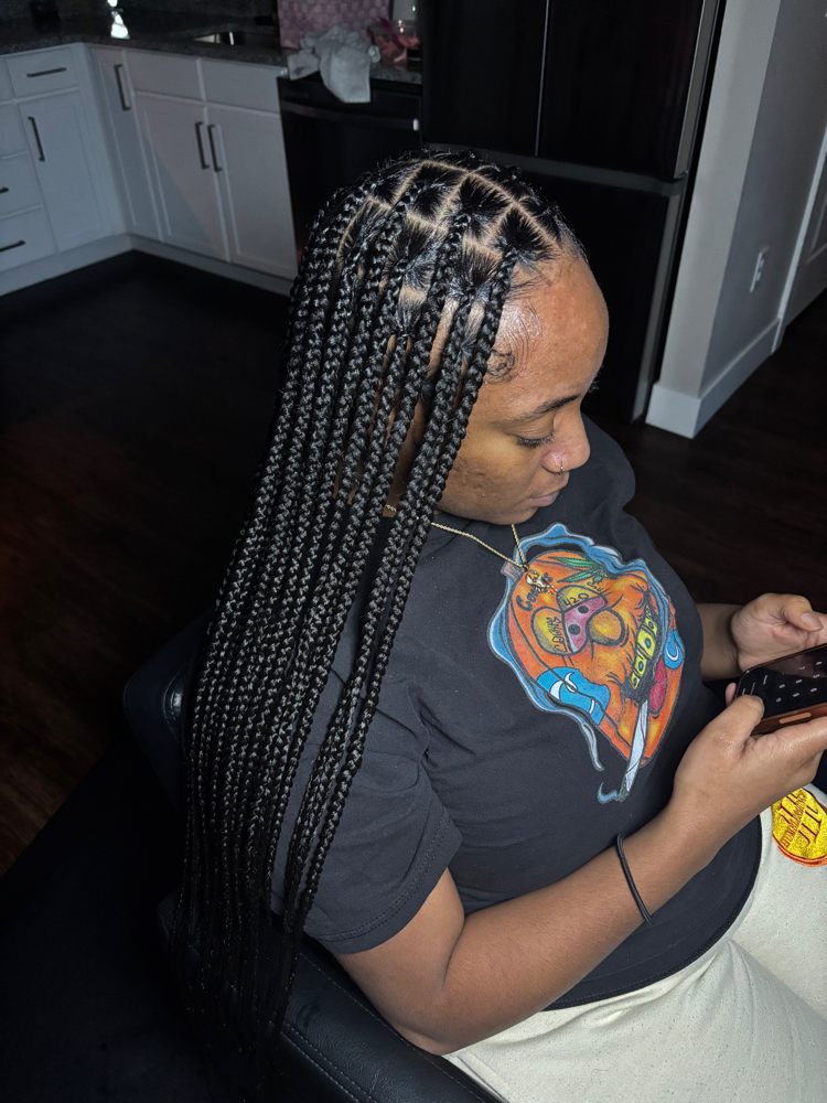 MLarge Knotless Braids💕