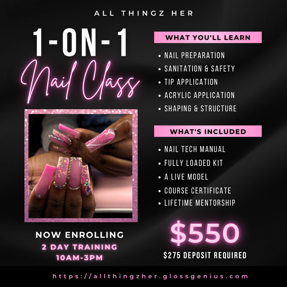 1 on 1 Classes at ALL Thingz Her in Wake Village, TX