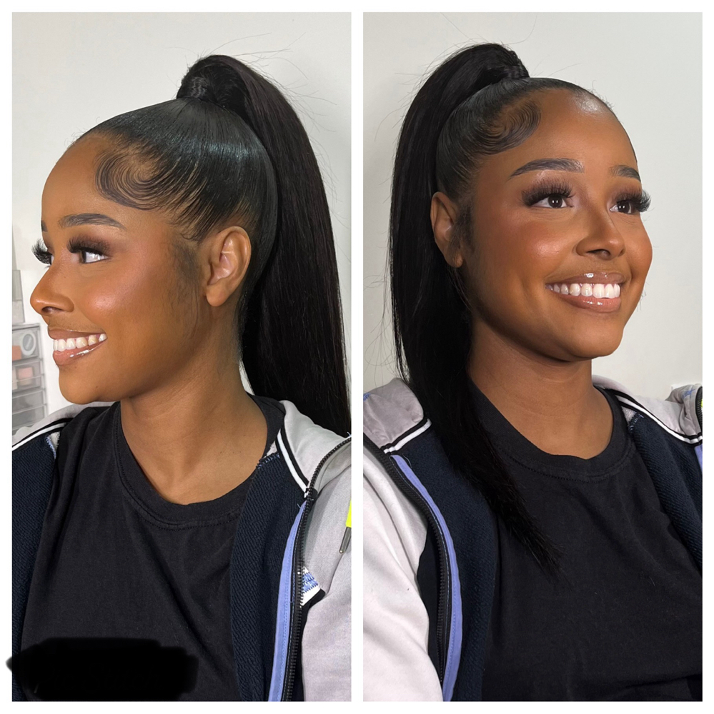 Sleek Ponytail at Notjustaprettyface in Brooklyn, NY