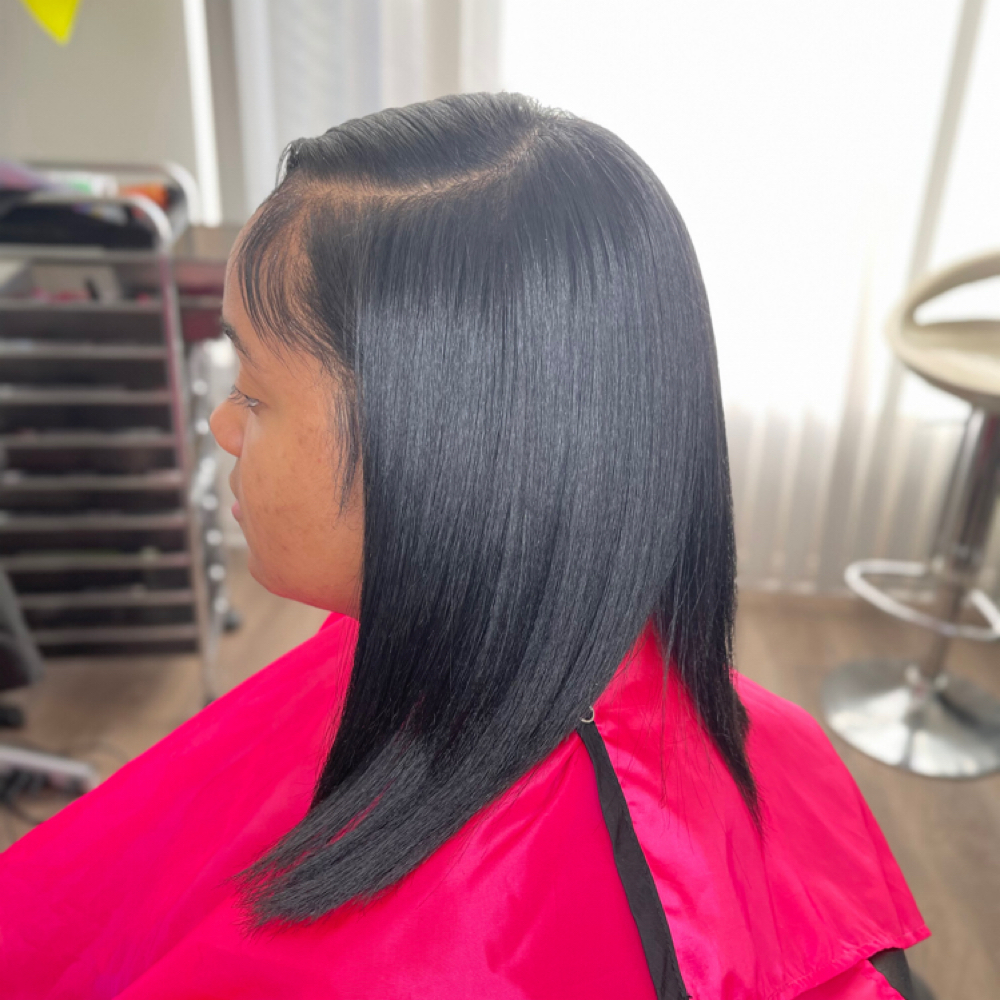 Thermal Straightening at Hair Divas Inc. in West Hollywood, CA
