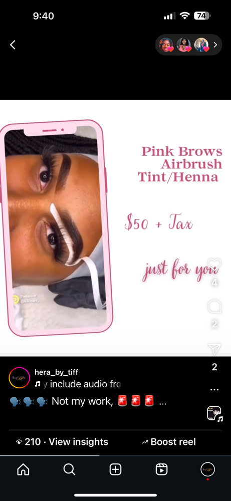 Pink Brows 3D Airbrush