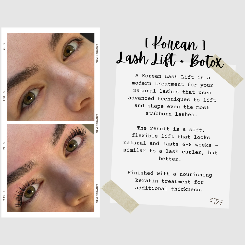 Korean Lash Lift + Botox (Megan)