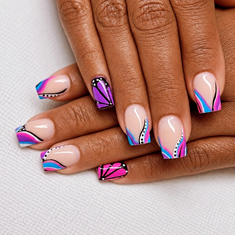 Painted Nail Design (All Nails) at Sade’s Blessed Hands in Atlanta, GA