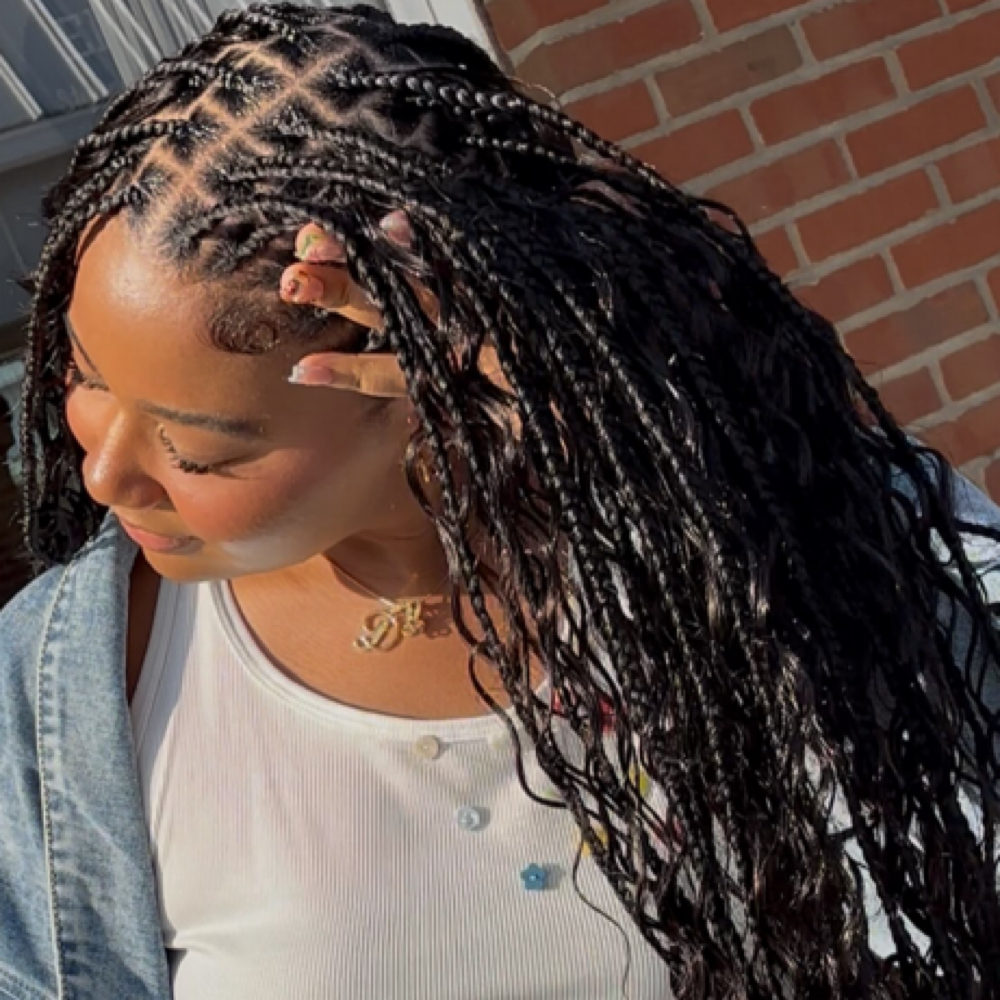 Small Knotless Braids at CampxStamped in Cleveland, OH