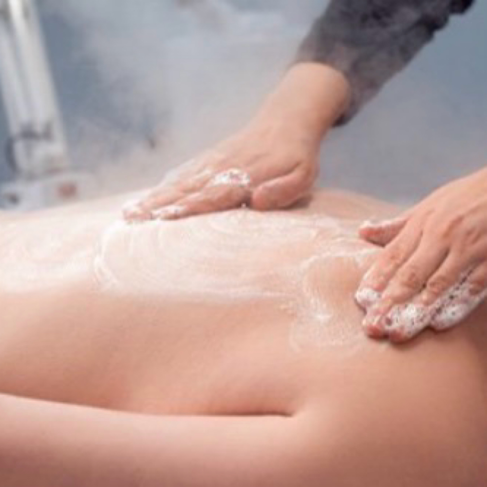 Detoxifying back facial at Casa De Esencia in Hendersonville, NC