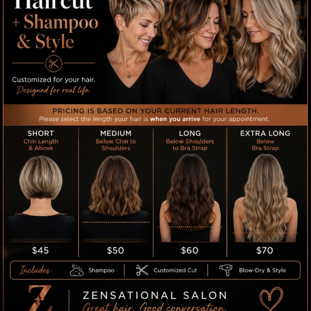 The Classic Hair Cut With Alex at Zensational Salon in The Dalles, OR