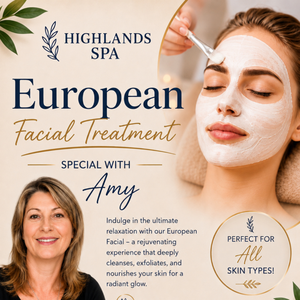 European Facial + Microdermabrasion at Highlands Spa in Highlands Ranch, CO