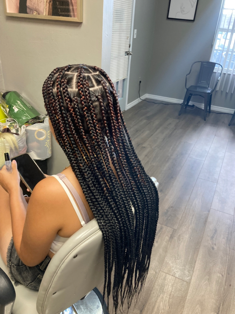 Medium Knotless Braids