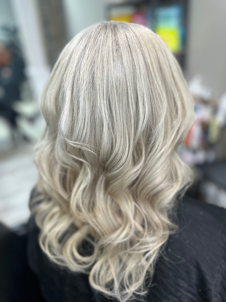 Full Foil Haircut Blowdry Toner