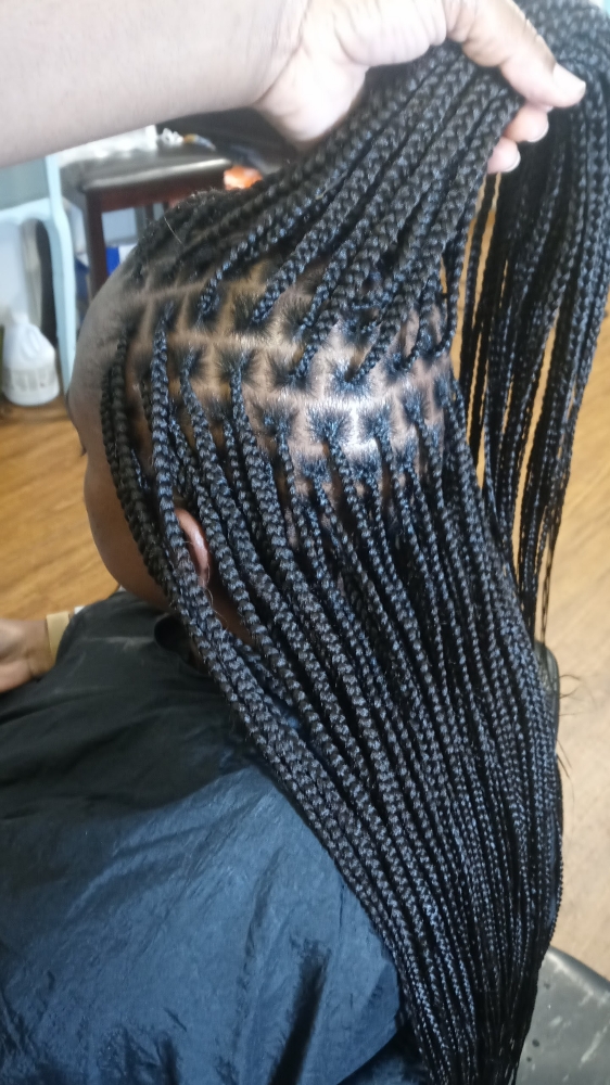Small Knottless Braids