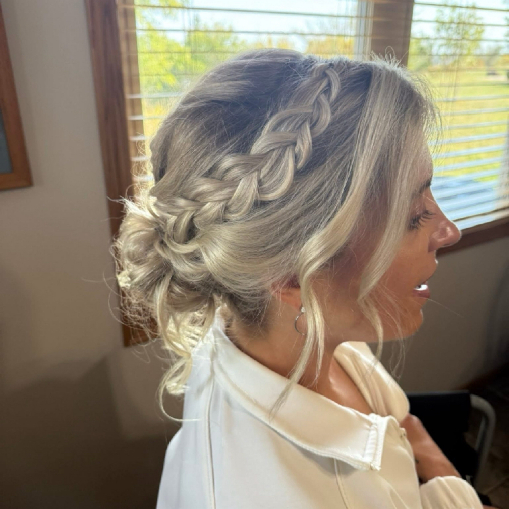 Formal Updo at Natalie Dolezal in Orchard, NE