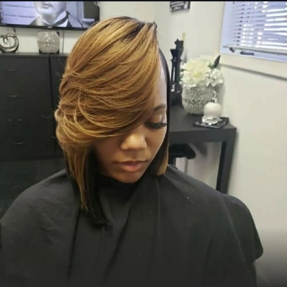 Quickweave Bob w/layers at Leandrea's in Chesterfield, VA