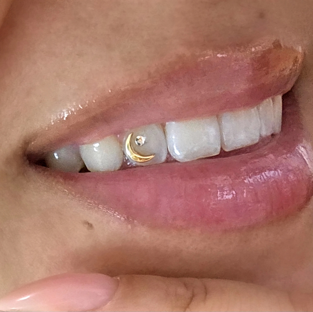 18K Gold Tooth Charm