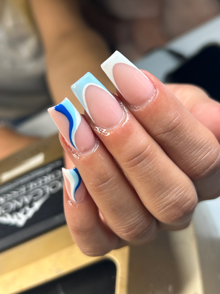 Simple Full Set & Design at Kat Klawzz in Little River, SC