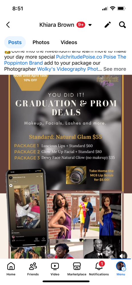 Grad/ Prom Deal -Natural Poise