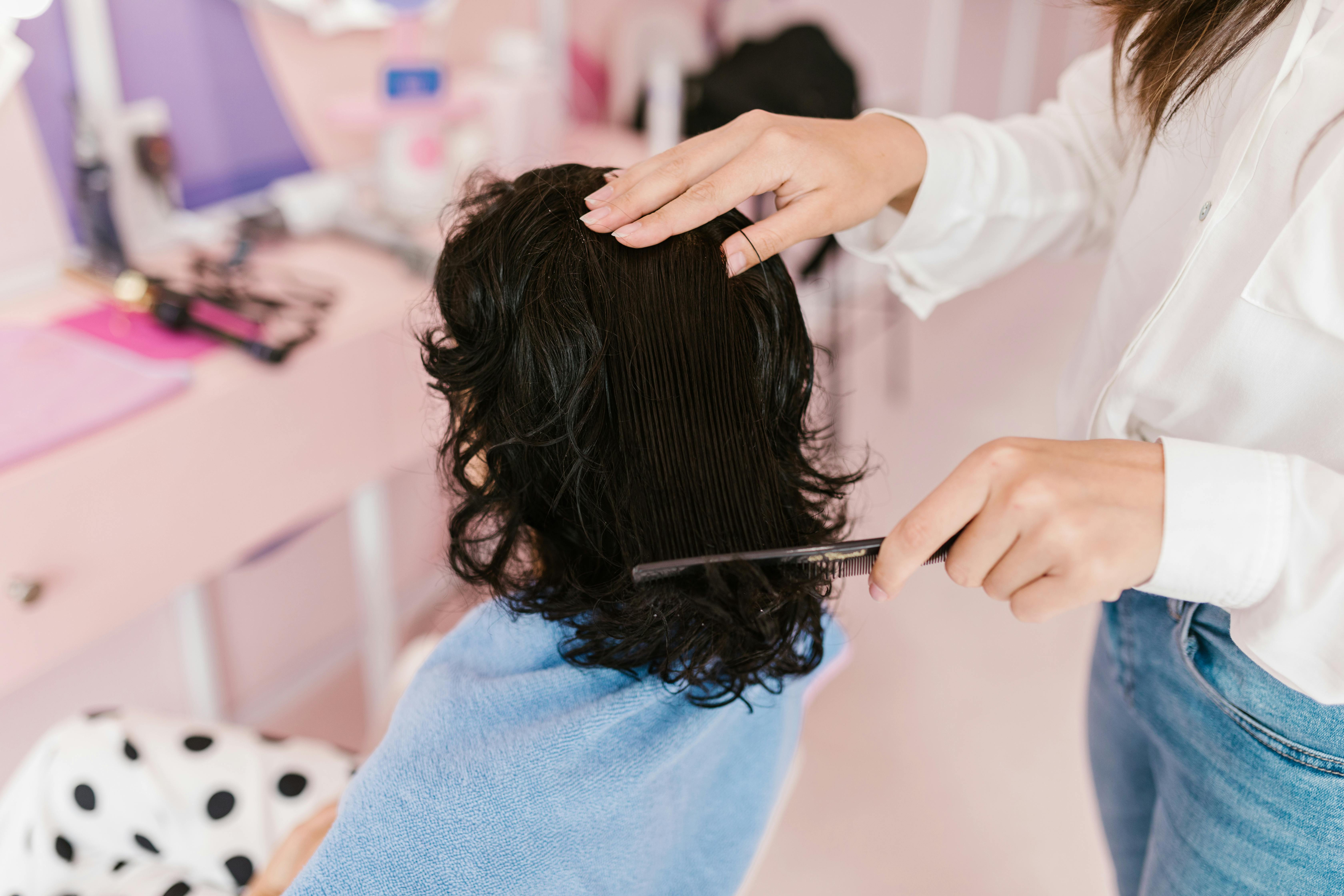 Medium length haircut