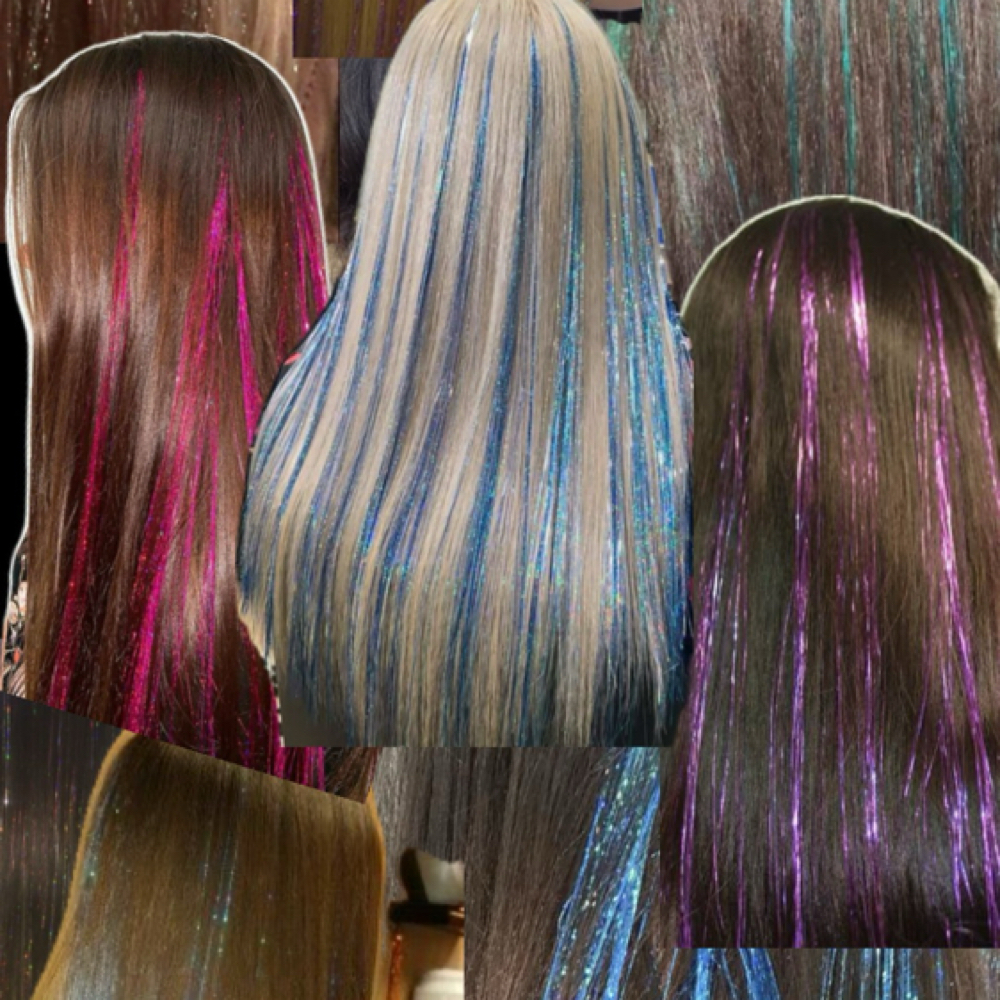 Sparkly Tinsel ✨ at Salon 456 in Monroe, OR